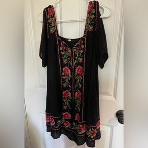 ISO Free People Cross Stitch Rose Dress